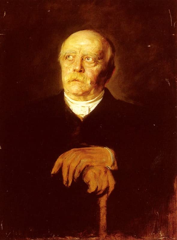 Póster mural de alta calidad TVLAR: cuadro clásico de Bismarck de von Lenbach 60x90cm
