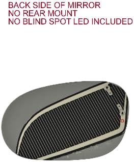 Compatible With 15-21 Dodge Challenger Right Passenger Mirror Glass Lens w/Blind Spot Icon