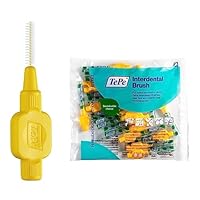 TePe Interdentalbürste Gelb (ISO-Größe 4: 0,7 mm) / 1 x 20 Stück / Für eine einfache und gründliche Reinigung der Zahnzwischenräume