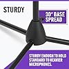 On Stage Stands MS7701B Euro Boom Mic Stand, Black, 4.25 in*32.5 in*4.0 in #3