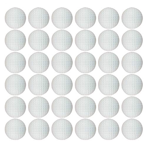 Dsmile White Foam Golf Practice Balls 36 Pack Light Soft Elastic Training Multifunction Sport Balls