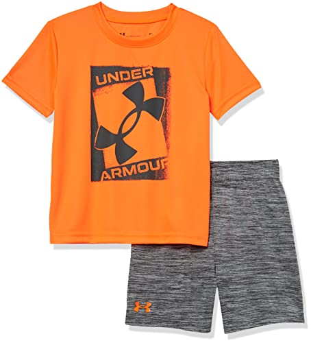 UA STAMP BIG LOGO SET vetement enfant orange SU22 taille 6 ensemble sport