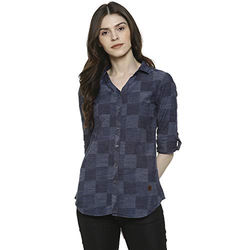 Image of Campus Sutra Women's Cotton Regular Fit Shirt