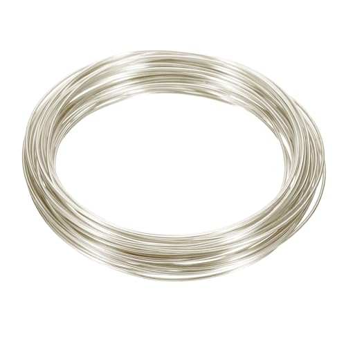 Alambre de cobre de 1,2 mm maleable para crear joyas de plata brillante duraderas