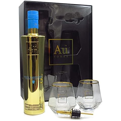 Au Vodka Blue Raspberry Gift Pack 70cl Cover