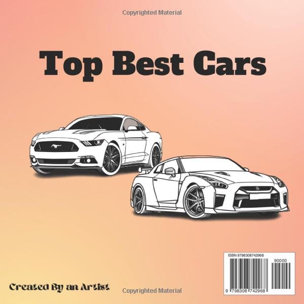 Stress Relief Cars Colouring Book for kids ages 3 - 10 and adults | Bold and High Quality Illustrations: A-Z Cars , Sports & Luxury Cars, Relaxing for Kids, Boys, Adults and Car Lovers image 3
