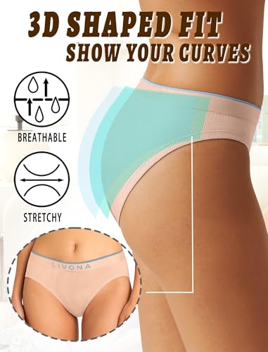 Livona Girls Seamless Ribbed Training Panties - Soft Sports Underwear for Teens3