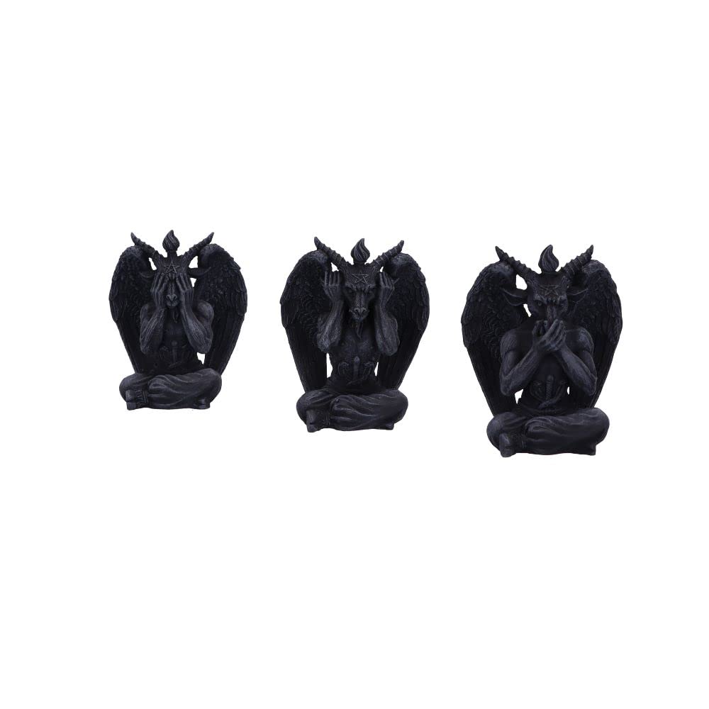 Nemesis Now Three Wise Baphomet 10.2cm, Black