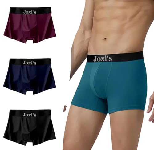 Image of Joxi's Men's Cotton Stretchable Trunks for Daily Comfort | Soft Breathable Fabric | Flexible Fit with Durable Elastic Waistband | Pack of 4
