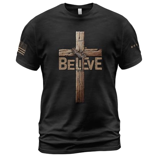 Believe Shirt, Jesus Shirts for Men, Christian Shirts for Men, Cross Shirt, Christian Tshirts 2
