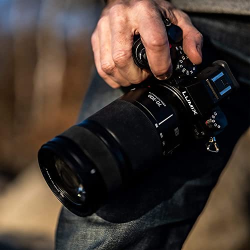 Image of Panasonic LUMIX S5 Full Frame Mirrorless Camera (DC-S5BODY) and LUMIX S Series 70-300mm Lens (S-R70300)