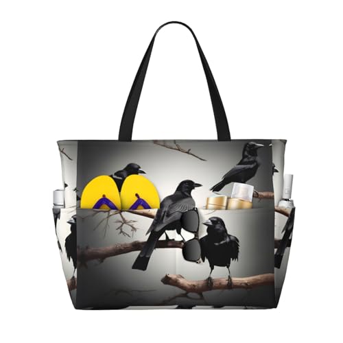Sac à bandoulière imperméable à motif corbeau idéal pour vos balades en forêt