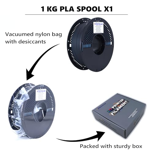 Image of PLA Float Color 3D Printer Filament, Dual-Color Flow Effect Across Smooth Surfaces,1.75mm,1kg(2.2 lbs) Best Suited for Large, Smooth-Surface Models (Blue-Black