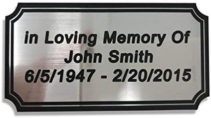 Customized Engraved Plaque Gold or Silver Name Plate Custom Engraving