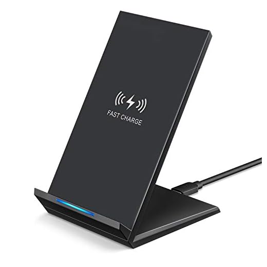 Bestfy Wireless Charger, 15W Fast Wireless Charging Stand Compatible with Galaxy S10/S9/S9+/S8/S8+, 7.5W Fast Wireless Charger for iPhone Xs Max/Xs/XR/X/8/8Plus (No AC Adpater)