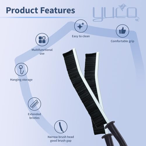 Image of 3 Sets Per Bag Crevice Cleaning Brush, Hard Bristle Crevice Cleaning Brush, for Shower, Bathroom,Kitchen,Car Gap Cleaning, Versatile Usage Brush Cleaning Tools