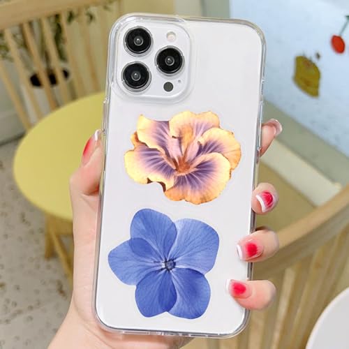 Image of 50PCS Transparent Flora Scrapbook Stickers, Flower-E | Vintage Aesthetic Flowers, Vinyl Waterproof, For Scrapbooks Travel Journal, For Water Bottles Laptop Phone