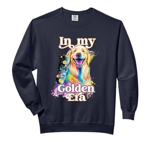 In My Golden Retriever Era Comfort Colors Adult Sweatshirt