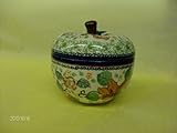 Polish Pottery Apple Baker Signature 217Art Unikat