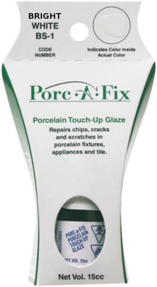 BS1 Glaze BSC WHT by PORC-A-FIX MfrPartNo BS-1, 2 Pack of White