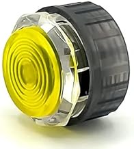 Gamerfinger Mechanical Button HBFS-24-SCREW Crystal 24mm with Cherry Switches for Fightbox Hitbox Snackbox (10PCS Yellow)