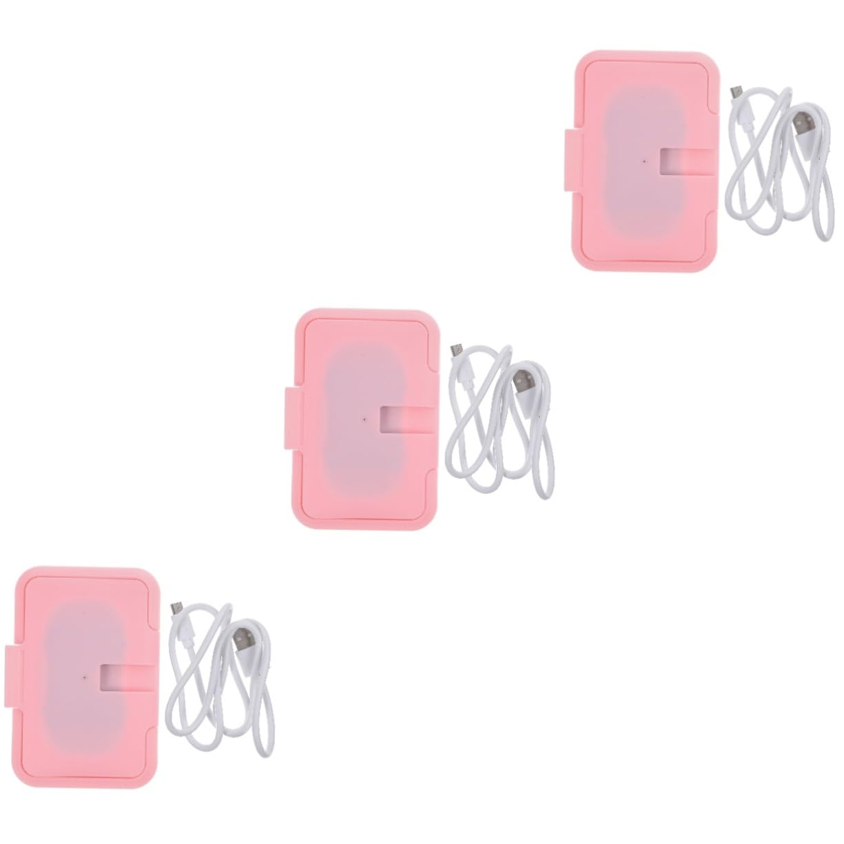 Toyvian 3 Piezas Limpie El Calentador Toallitas Calientes Para Pañuelo Húmedo Portátil Soporte Para Toallitas De Bebe Calentador De Toallitas Húmedas Chica El Plastico Viajar
