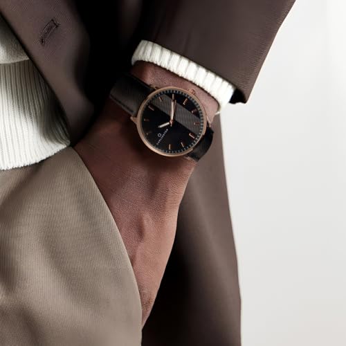 Image of Carlington Aristocrat Series Analog Watches for Men with Premium Leather Strap - CT 1070