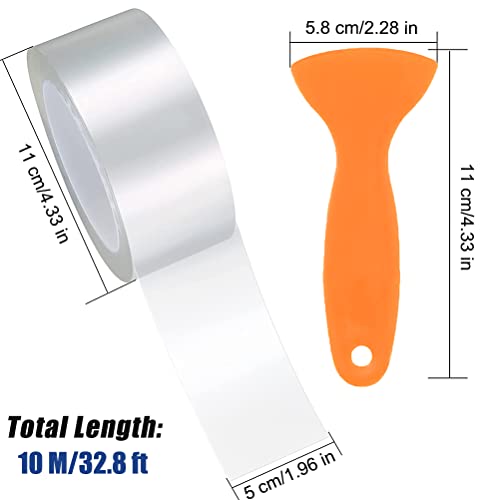 Lackschutzfolie Transparent, Kantenschutz Schutzfolie Auto Folie Selbstklebend, Universal Lackschutzfolien Autotür Auto Einstiegsleisten Aufkleber Blasenfrei für Auto Fahrrad Motorrad (5cm x 10M)