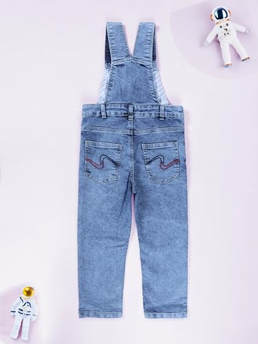 Image of KiddoPanti Boys Denim Dungaree Pant