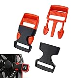ACKKOR 2 Stück Helmersatz-Schnallen-Chin Clips mit verstellbaren Riemen, langlebige Druckschnallen für Fahrrad, MTB und Roller, Sicherheitsclips für den täglichen Gebrauch