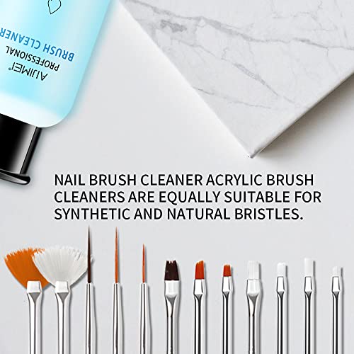 Image of Acrylic Nail Brush Cleaner Acrylic Brush Cleaner Liquid Acrylic Paint Brush Cleaner Nails Artist Acrylic Brush Cleaner 58ml 2.1 FL.OZ