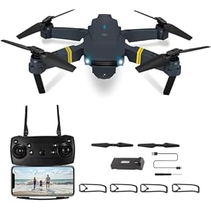 Drone with Camera for Kids Adults,1080P HD FPV Live Video drone Foldable RC Quadcopter for Beginners Toys Gift,Altitude Hold,App Control,One Key Returnand,beginner, 3D Flip