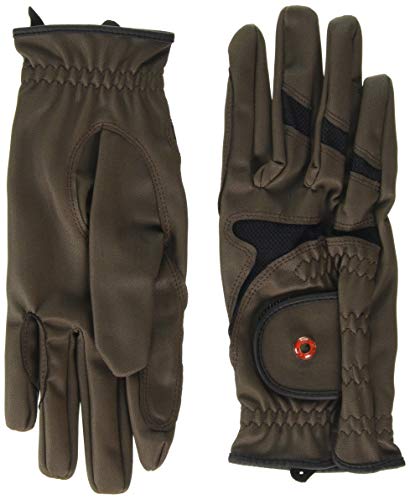 Gants d'équitation HKM Professional Air Mesh 2100 gant cavalier mixte respirant noir