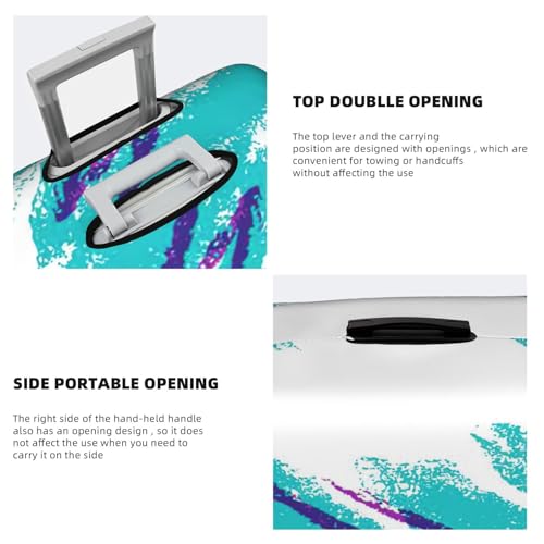 90's Cup Design Print Pretty Practical Washable Carry on Luggage Sleeve Large Suit Case Cover4