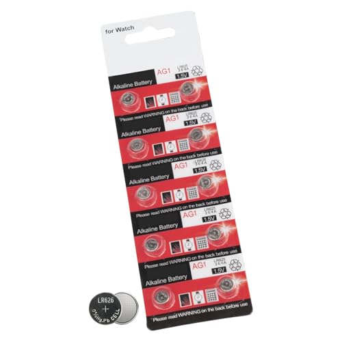 Batería de botón, pequeñas pilas redondas, batería plana duradera de 1,55 V, 10 pilas pequeñas de 13 mah/18 mAh para juguetes pequeños, cronómetros, audífonos, calculadoras