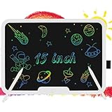 15 Pulgadas Pizarron Magico LCD a Color, 15' Pizarra Magica Tablero Electrónico de Dibujo a Color con Lock para Niños y...