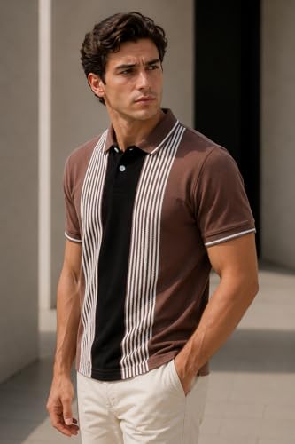Image of GODFREY Half Cotton Polo T Shirt for Man with Pocket - Regular Fit Mens Collar Tshirt