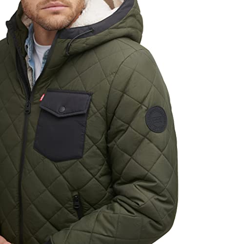 Levi's Men's Diamond Quilted Sherpa Lined Bomber Jacket4