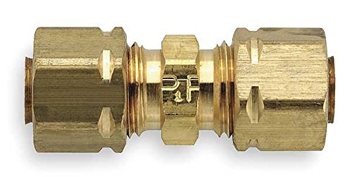 Parker Hannifin 62CA-2 Brass Union Compress-Align Fitting, 1/8