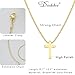 Gold Cross Necklace for Women, Trendy 14K Gold Plated Charm Box Chain Choker Dainty, Christian Religious Faith Small Cross Pendant Necklace Non Tarnish