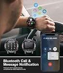 LIGE Military Smart Watch, 1.39'' HD Tactical Smart Watch for Men with Bluetooth Call/Notification, Sport Watch with 21 Sport Modes, IP68 Waterproof Smartwatch for iOS Android, Black