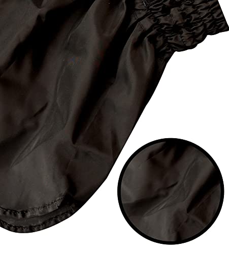 Foto von Buddha Fight Wear – Traditionelle Muay-Thai-Shorts der Alten Schule – Nylon – schnell trocknend – europäisches Standardmuster – tolle Anpassung an die Morphologie jedes Kämpfers – Schwarz + Gold – XL