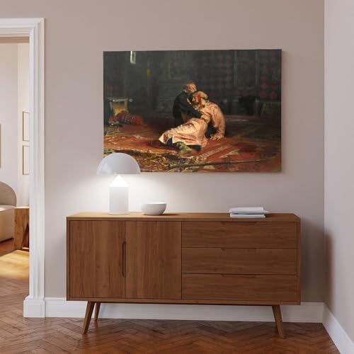 Impression sur toile Ilya Repin Ivan le Terrible décoration 61x91 - 6