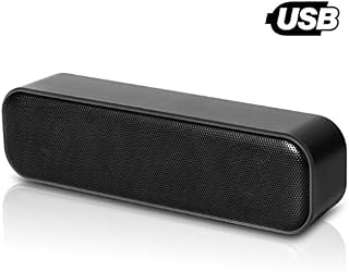 USB Computer Speaker, Laptop Speaker with Stereo Sound & Enhanced Bass, Portable Mini