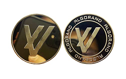 Algorand ALGO | Cryptocurrency Virtual Currency | Gold Plated Challenge Art Coin | Bitcoin