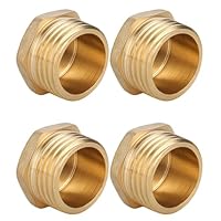 EVTSCAN G1/2 Filaio maschio Valvola a sfera per tubo in ottone Manico a leva verde addensare valvola a sfera (Interface diameter 8mm