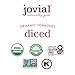 Jovial Diced Tomatoes - Organic Tomatoes, Non-GMO, USDA Certified Organic, No Additives, BPA-Free, No Added Sugar, No Salt Added, Recyclable Glass, Made in Italy - 18.3 Oz, 6 Pack
