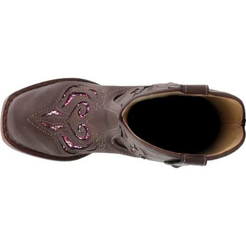 Image of ROPER Kids Girls Glitter Breeze Square Toe Casual Boots Mid Calf