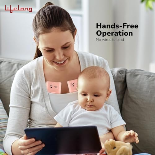 Image of Lifelong Cuppy Milk Wearable Breast Pump Electric for Feeding Mothers - Hands Free Breast Feeding Machine |Rechargeable| BPA free| 3 Modes 10 levels | 18, 21, 24 Flange Size| 1 Yr Warranty on Motor