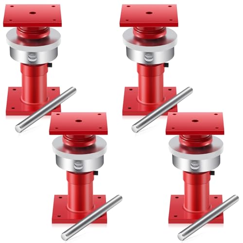 Lanties Adjustable Screw Jack Post for House Leveling, 4 pcs